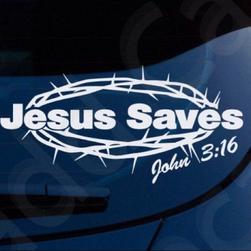John 3:16 decal sticker 3x6
